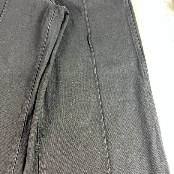 Madewell Jeans Women's 27x30* Super Wide Leg High Rise Black Faded Denim Tag 27 - Picture 3 of 16